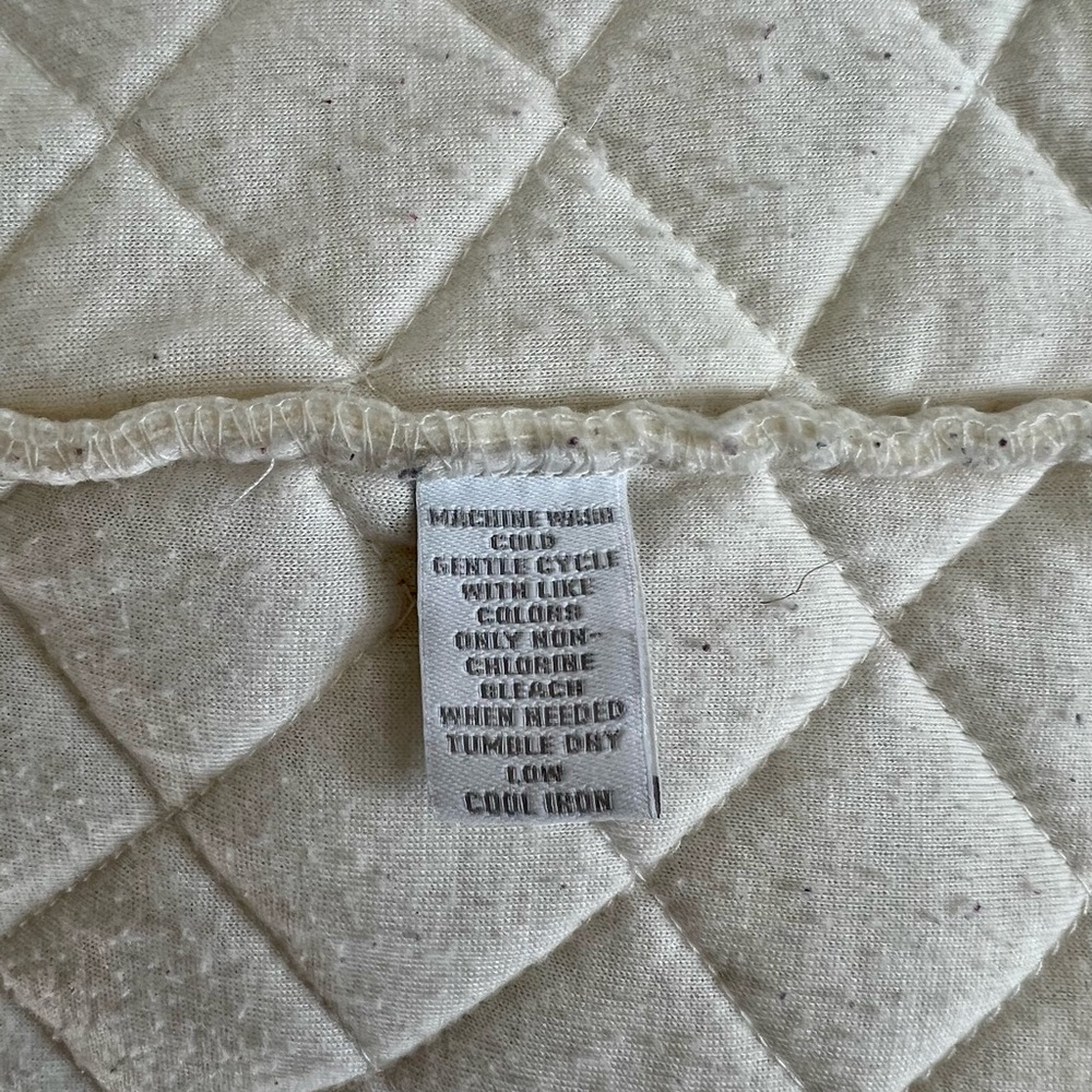 Cream Quilted Coat - Picture 5 of 5